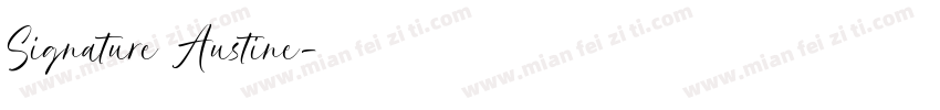Signature Austine字体转换